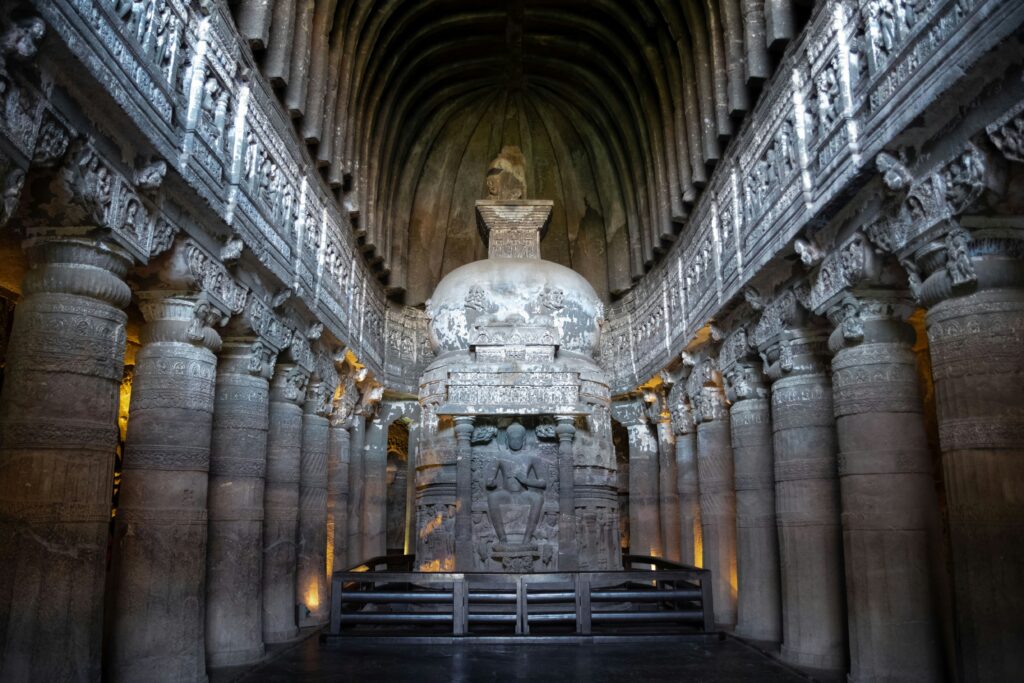 Ajanta and Ellora Caves Historical Places in India.
