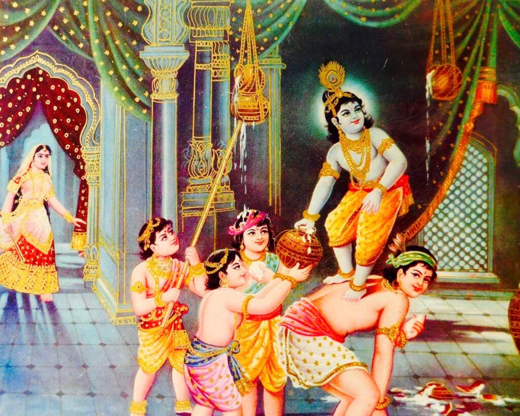 krishna arjuna indian mythological stories